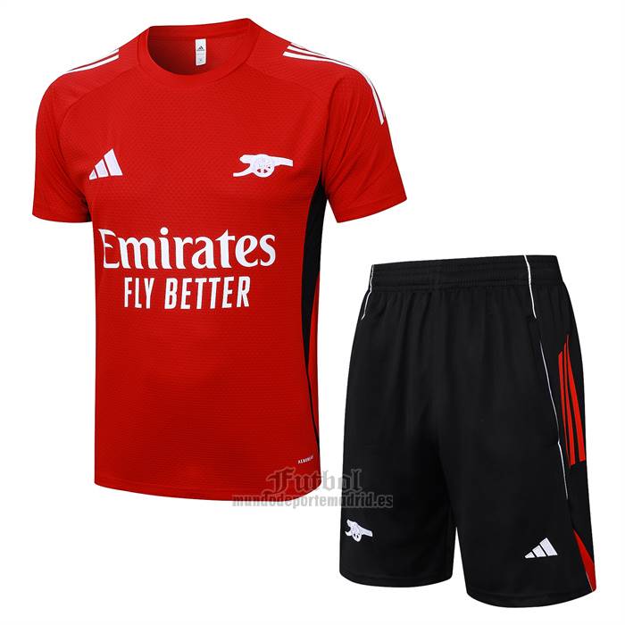 Chandal del Arsenal Manga Corta 2025-2026 Rojo - Pantalon Corto